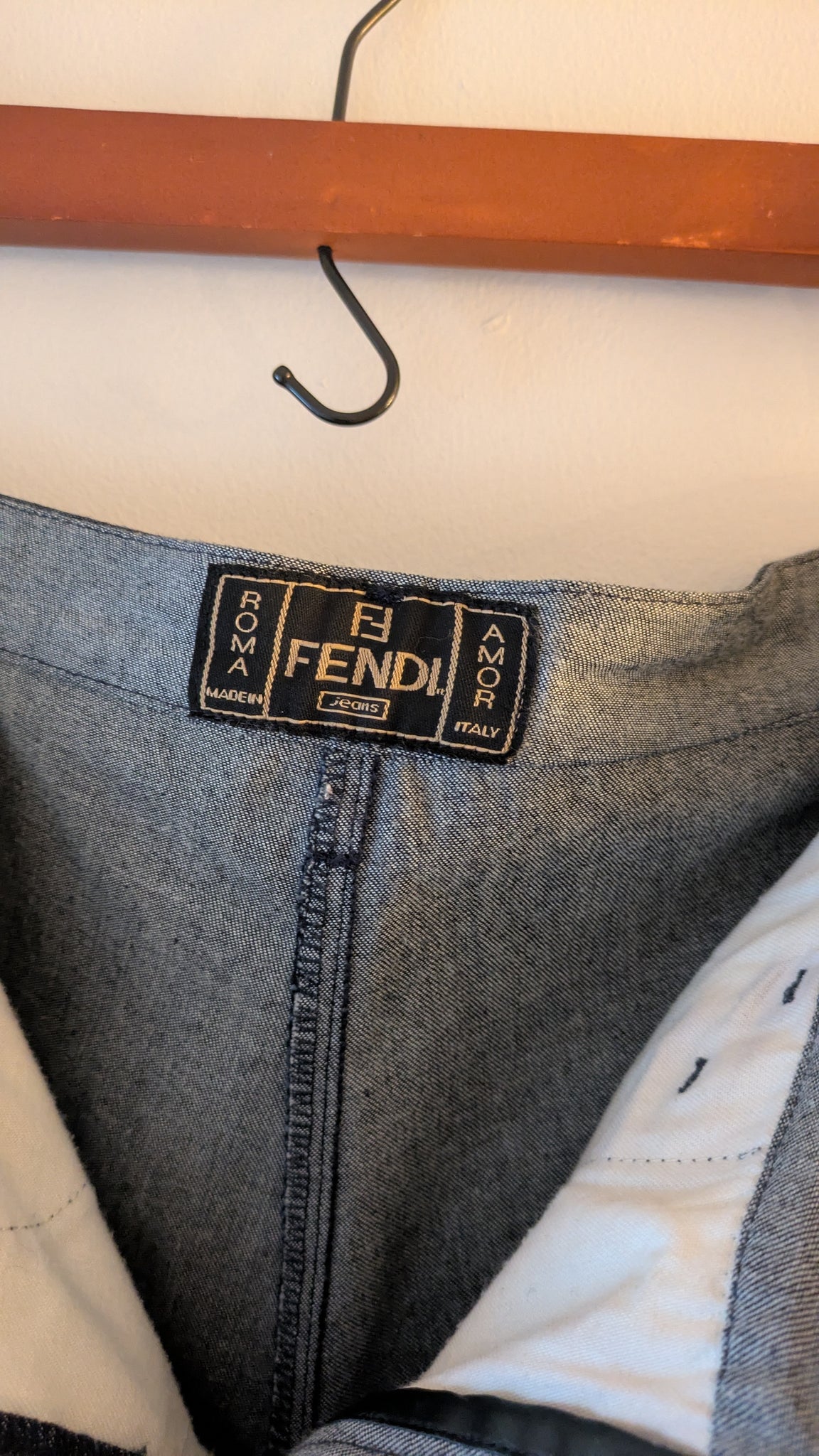 Fendi by Karl Lagerfeld jeans with accordion pleated exaggerated flare - XS/S