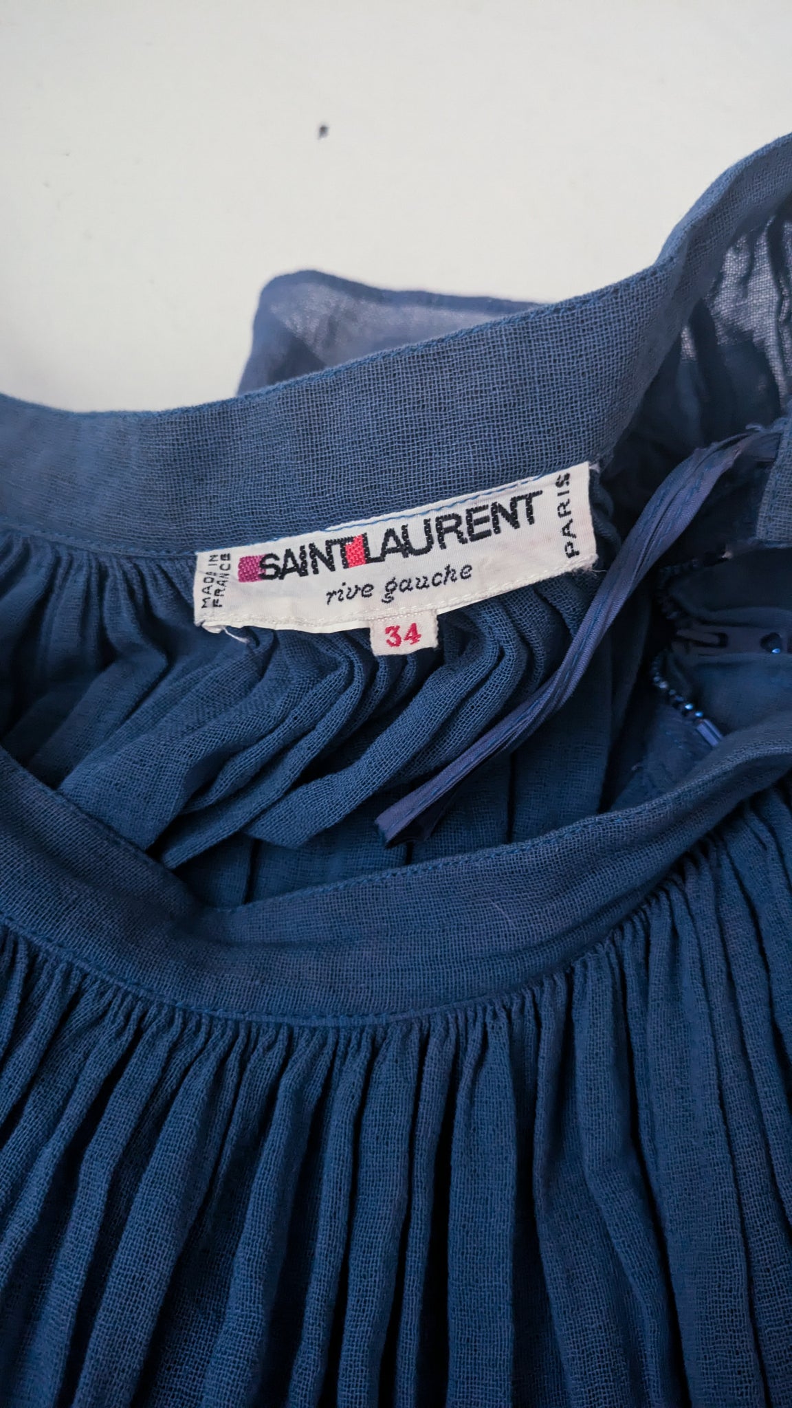 S/S 1977 Yves Saint Laurent Rive Gauche Spanish collection sheer gauze skirt - XXS/XS