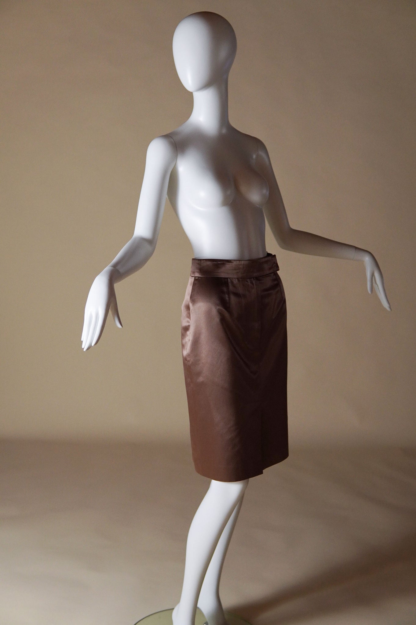 S/S 2003 Yves Saint Laurent by Tom Ford runway skirt with bum impression - XS