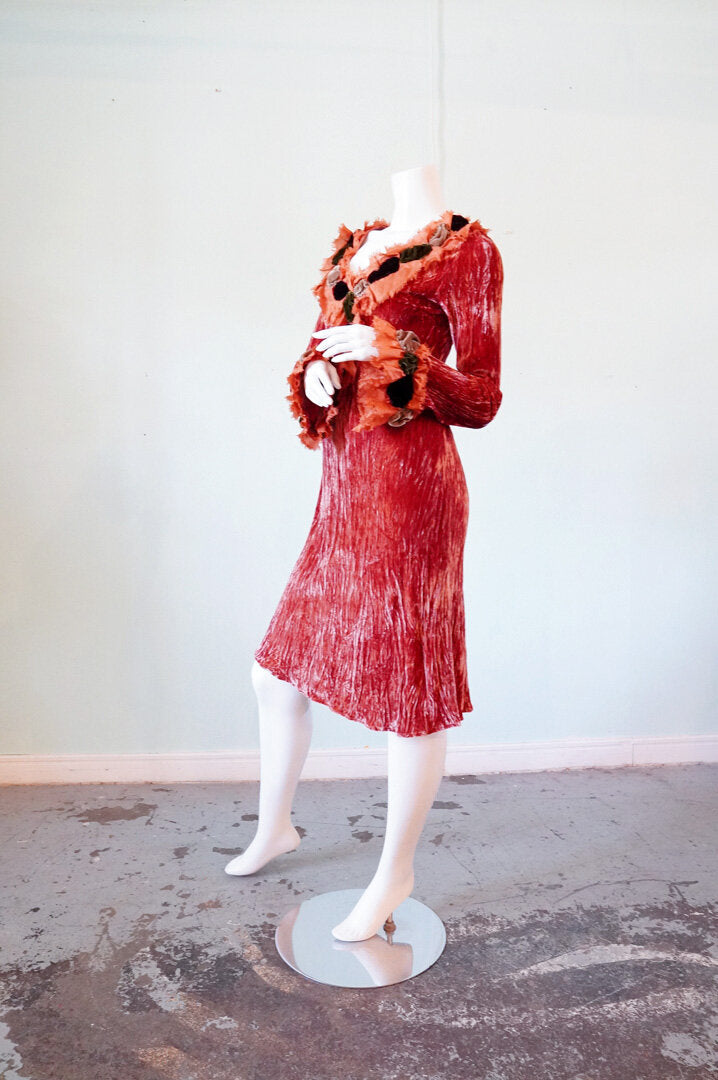 Roberta Freymann silk dress - S/M
