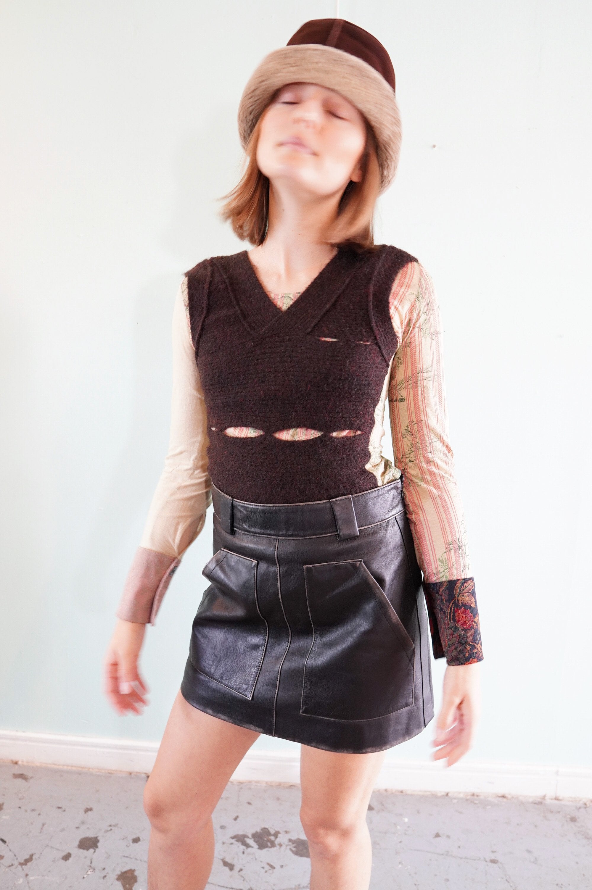 Prada F/W 2018 leather skirt - S/M – (that)bityou vintage