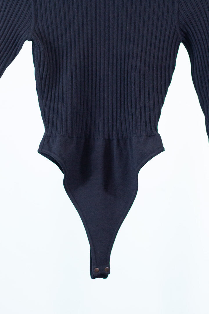 Alaïa ribbed bodysuit - S