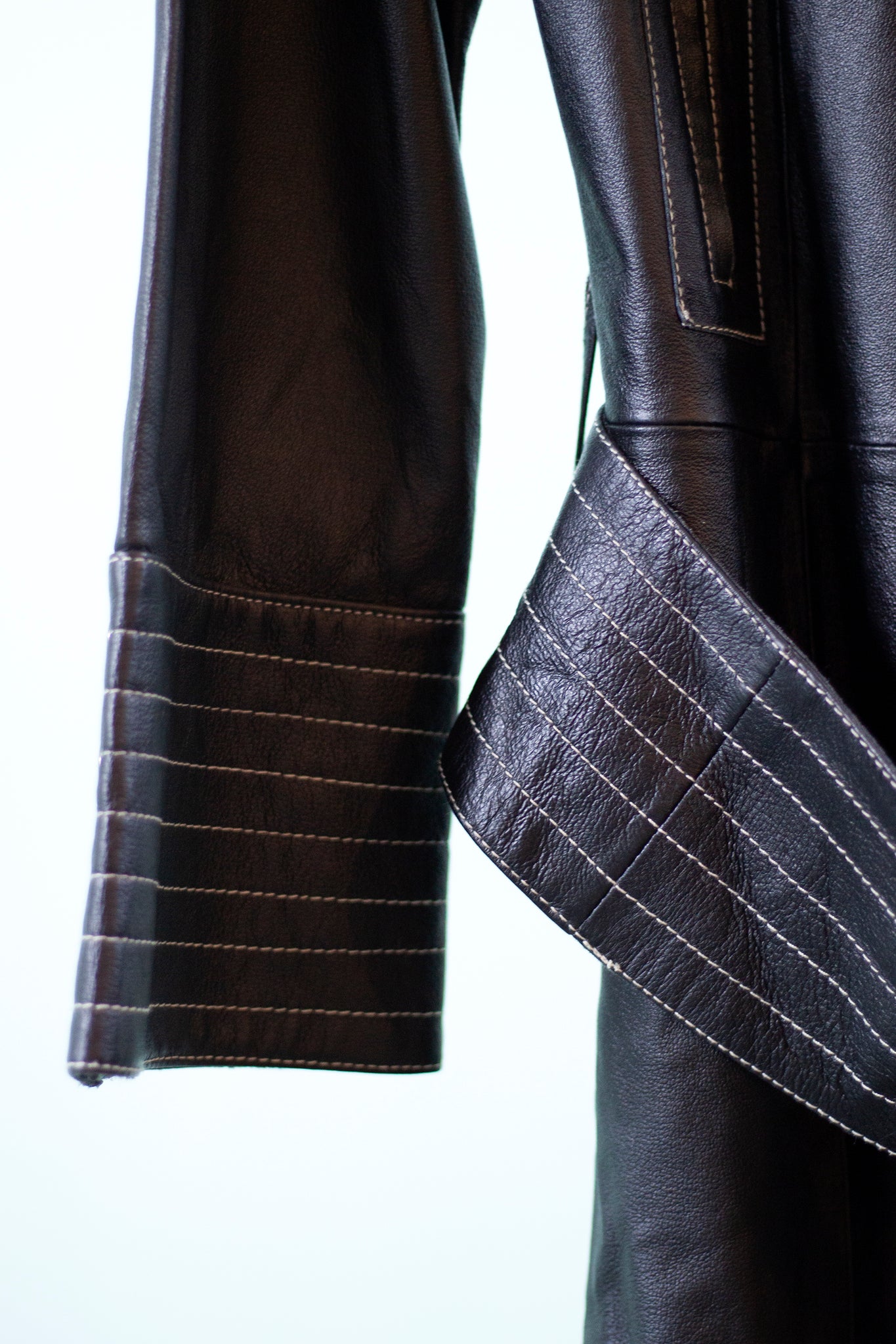 y2k leather jacket - S