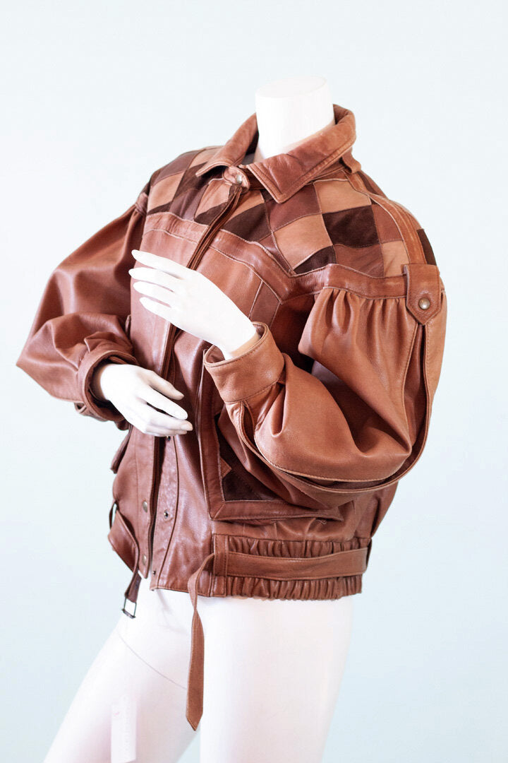 1980s Beltrami leather jacket - M/L